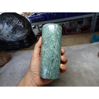 天然玉化緬甸玉 公司印 特大方形*圓形印章→B43