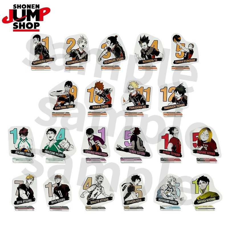 ✨JUMP SHOP官方限定🔥  排球少年 迷你壓克力立牌 盲抽立牌 烏野 音駨 立牌 十週年趴娃 流儀書籤 厭世娃娃