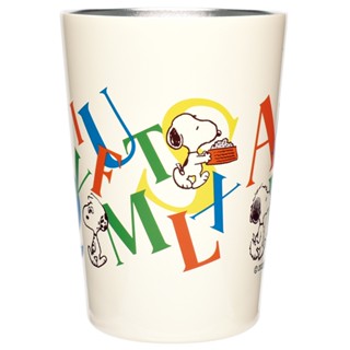 大西賢製販 Snoopy 史努比 保溫保冷不鏽鋼隨行杯 460ml 兄弟們 字母 OS76998