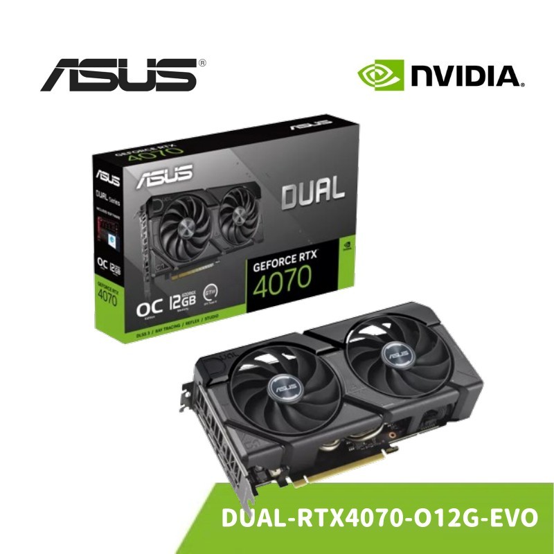 ASUS 華碩 DUAL RTX 4070 O12G EVO 顯示卡