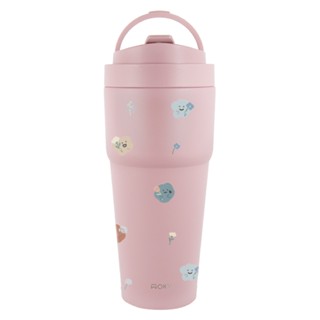 WOKY沃廚 x 方坊聯名-[●●]渾圓杯/ 770ml/ 春日小花/ 黛粉 eslite誠品