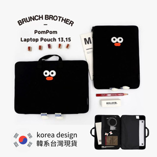 【24H臺灣秒發】新款現貨🇰🇷韓國INS 黑色卡通可愛電腦手提包 日韓流行 收納包 手提包 愛斜揹包 肩揹包 質感簡約