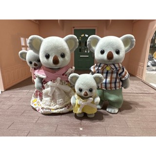 Sylvanian Families<日本森林家族>溫馨家庭人物配件 無尾熊家庭套組(人物*4 一家四口)家家酒玩具