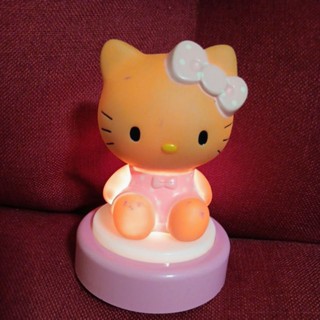 早期 臺灣童玩 Hello Kitty 小夜燈 夜燈 貓咪公仔立體造型 絕版收藏 老時光 找回憶