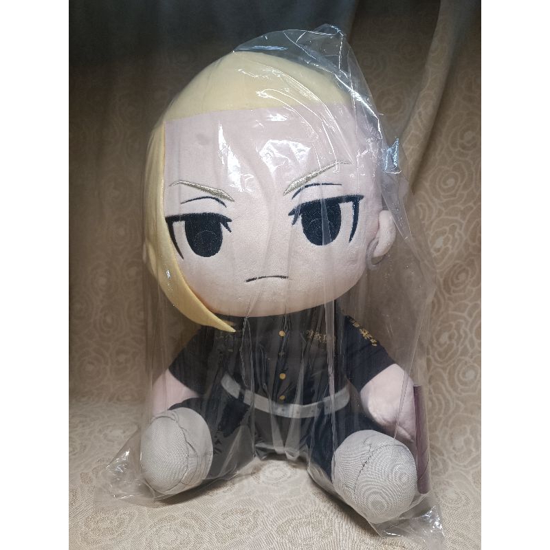 TAITO 日版 東京復仇者 龍宮寺堅 BIG 坐姿娃娃 大眼 威表情 Draken 堅仔 副總長 景品 玩偶