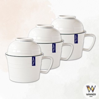 里尼陶瓷附蓋多用碗【Winner】湯碗 把手碗 湯麵碗 麵碗 陶瓷泡麵碗 陶瓷湯碗 附蓋碗 多用碗 碗 泡麵碗 兩用碗