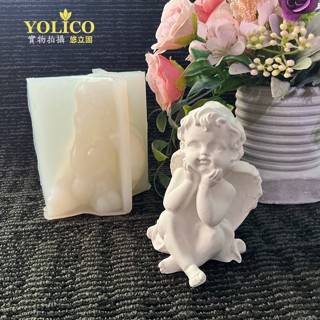 天使矽膠模【悠立固】Y698天使矽膠模具 天使手工皂模 天使模 蠟燭模 香薰石膏模 擴香石模