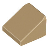 【金磚屋】54200DTAN10 LEGO 樂高零件 Dark Tan Slope 30 1 x 1 x 2/3