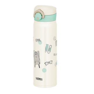 日本 膳魔師 THERMOS 不鏽鋼保溫保冷杯 JNR-503G-BEMT 500ml 米色薄荷