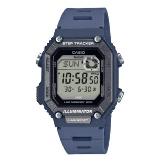 CASIO 卡西歐 WS-B1000-2AV 簡約運動藍芽計步器腕錶 藍色 41.3 mm