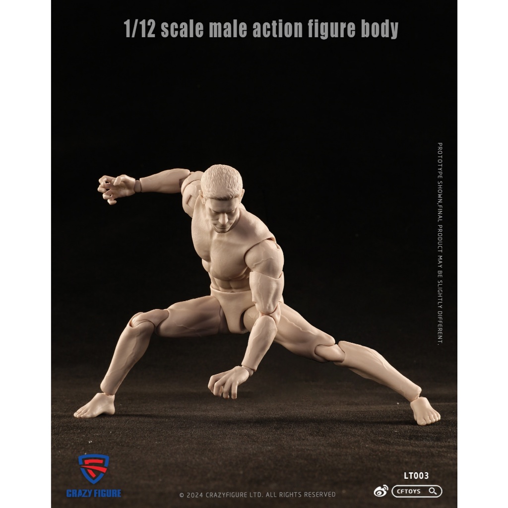 🔥 KOF模型王者 🔥 已發行 CFTOYS 1/12 男素體 LT003 1/12可動人偶 1/12素體 素體人偶