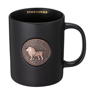 妞妞小舖 星巴克 starbucks 鐫刻獅子星座馬克杯 獅子座 獅子星座 馬克杯 星座杯 火 限量 免運 十二星座