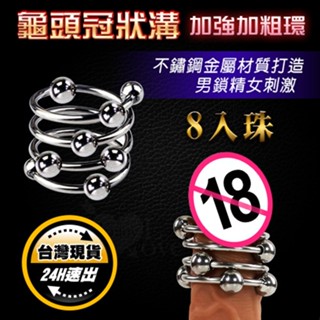 不銹鋼活動入珠環~增強女性快感｜屌環 龜頭環 陰莖環 老二環 束精環 情趣環 情趣用品男用 包皮環 阻復環 JJ環 猛男