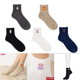 現貨- 日本 吉卜力刺繡襪子 福助 學生襪 龍貓 霍爾的移動城堡 魔女宅急便 神隱少女 宮崎駿 FUKUSKE