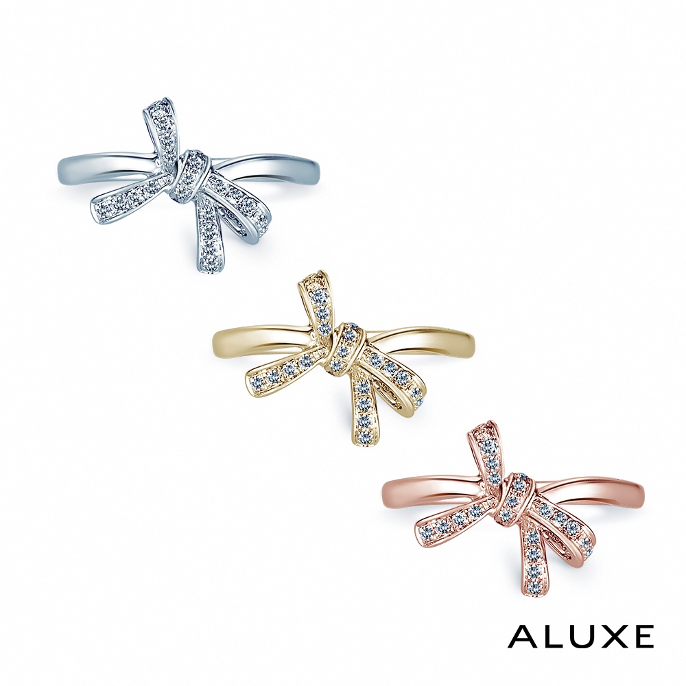 ALUXE 亞立詩 18K金 鑽石尾戒 蝶舞之美 RW0677