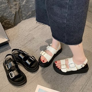 安妞美鞋坊＊臺灣出貨關注折10元*現貨特價出清售完不補類勃肯厚底涼鞋黑米3637383940