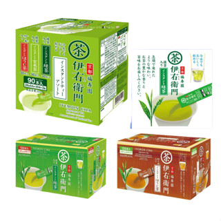 <現貨>日本代購 宇治の露 伊右衛門 京都福壽園 抹茶 綠茶 玄米茶 焙茶 低咖啡因 綠茶 無糖 即溶 隨身包