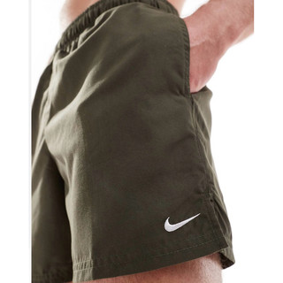 Nike volley swim 軍綠色5 吋海灘褲 size:S號