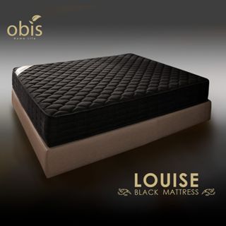 obis 床墊 獨立筒床墊 雙人床墊 二線三段式奈米石墨烯獨立筒無毒床墊 (23cm) Louise 鑽黑系列雙床墊