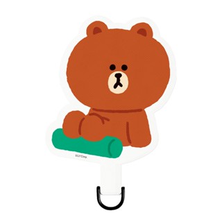 【TOYSELECT】LINE FRIENDS經典-瑜珈熊大手機掛片/夾片