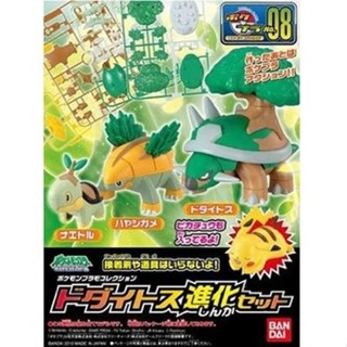 萬代 精靈寶可夢 POKEPLA 收藏集 08 精選系列 土臺龜進化套組 組裝模型 豬帽子模型玩具