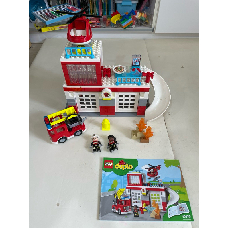 二手樂高LEGO得寶10970 duplo消防局