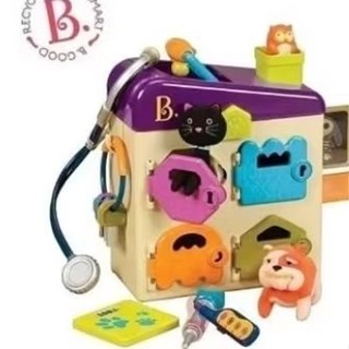 桃園童樂屋*桃園送貨免運費*玩具出租美國 B.TOYS毛小孩寵物診所