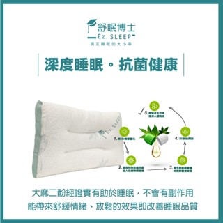 舒眠博士CBD量子速眠枕一入📢助眠新科技 大麻二酚 石墨烯 遠紅外線舒適控溫 吸濕除臭 抗菌 除蟎📢