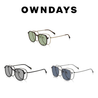 OWNDAYS SNAP系列磁吸式兩用光學鏡框 SNP1018N-3S (偏光墨片)