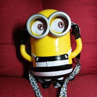早期 minions 2017年 日本限定 神偷奶爸 環球影城 監獄服 小小兵爆米花桶 囚衣款 收納盒 公仔 絕版珍藏