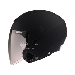 【ZEUS】安全帽 ZS-202D 消光黑 素色 歐洲樣式 平價通勤 3/4罩 202D 半罩帽｜耀瑪騎士