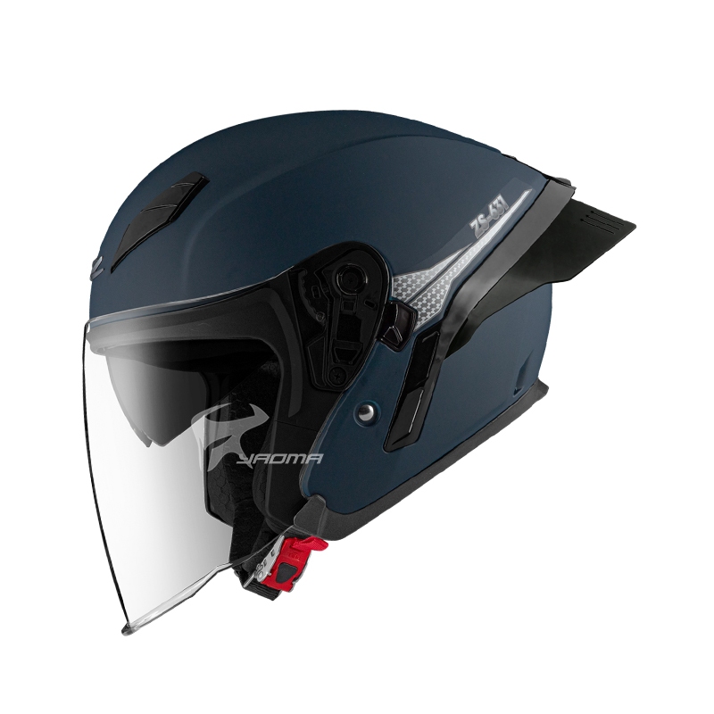 【ZEUS】安全帽 ZS-631 BS2 素色 消光石墨藍銀 內鏡 鴨尾 空力套件 喇叭槽 631｜耀瑪騎士