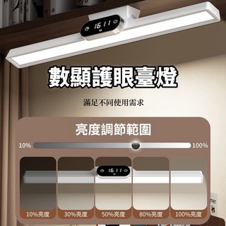 【桃園發貨】 可充電 磁吸式 LED燈條 小夜燈 宿舍燈 USB燈管 露營燈 USB燈條 檯燈 化妝燈 磁吸燈