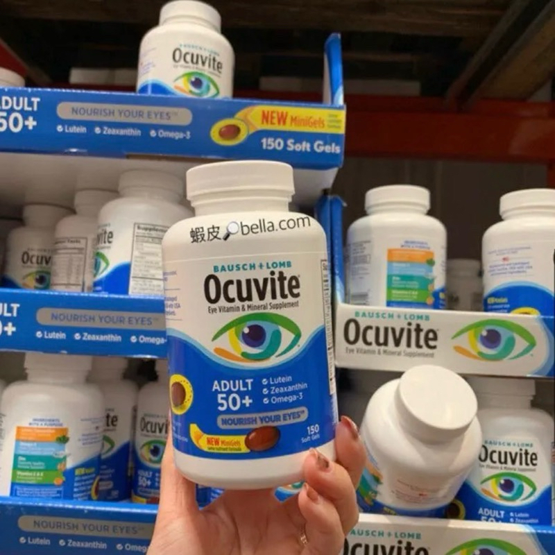美國代購🇺🇸 現貨 最大瓶150顆 重新刊登 博士倫 Ocuvite Adult 50+ 吾維康 金盞花萃取 葉黃素
