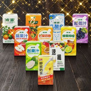 波蜜 果菜汁／果菜汁BCE／乳酸多／葡萄汁／蘋果汁／芒果百香／蜂蜜檸檬飲／芭樂汁 160ml【小三美日】DS022663