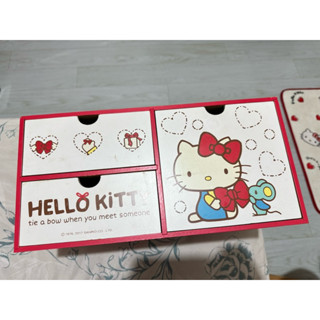 HELLO KITTY 橫式收納盒 置物盒 三層櫃 桌上型收納盒