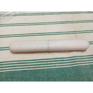 環保吸管套組 粗玻璃吸管 細玻璃吸管 不鏽鋼刷 米色保護殼