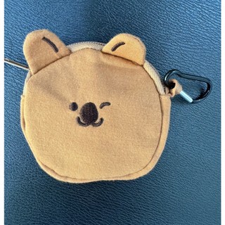 <現貨>韓國大創 Daiso 短尾矮袋鼠Quokka 收納包 附鋁合金扣環 零錢包 可愛 動物 風格 露營 交換禮物