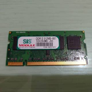 SIS DDR2 512MB 667 筆記型電腦 記憶體