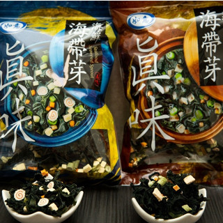 幼嫩爽口"海鮮/蔬菜"海帶芽(80g/包)，東港，現貨，快速出貨，零食，伴手禮，年貨
