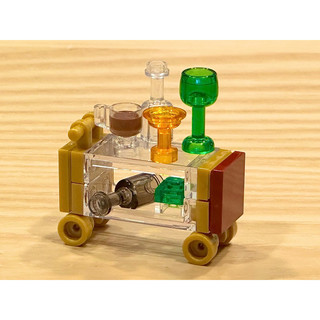 LEGO 樂高 MOC 餐酒推車 含6個配件 推車 酒杯 酒吧 全新零件 創作