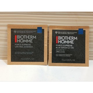 BIOTHERM 碧兒泉 極量緊膚藍藻全能精華 1.5ml / 毛孔緊緻亮膚精華水 1.5ml 男仕保養