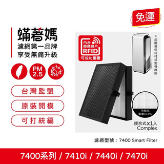 適用 Blueair 7系列 小台款 7410i 7440i 7470i 空氣清淨機 7400 濾網 含RFID晶片