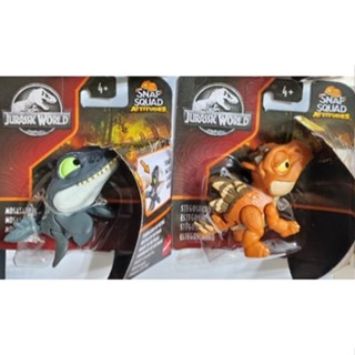 MATTEL-JURASSIC WORLD-侏羅紀世界-新版Q版恐龍系列-MOSASAURUS.STEGOSAURUS