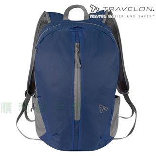 美國Travelon PACKING 折疊收納後背包 TL-42817 深藍 旅行背包 OUTDOOR NICE