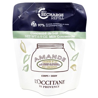l occitane 歐舒丹 杏仁緊膚凝霜補充包 200ml (效期至2027/04)【Pinku】