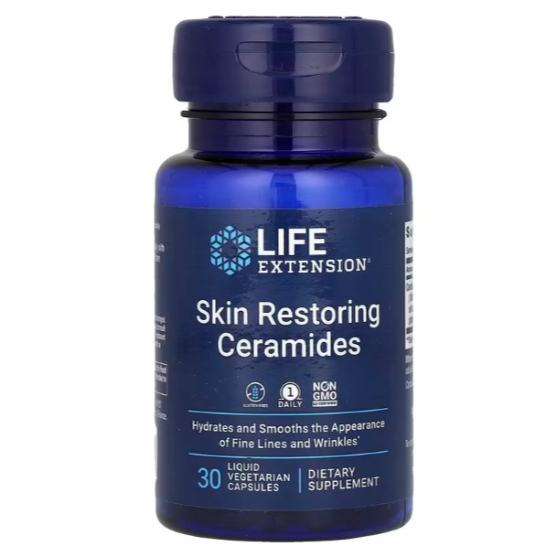 Life Extension 修復神經 皮膚 神經醯胺 賽洛美 ceramides 30顆