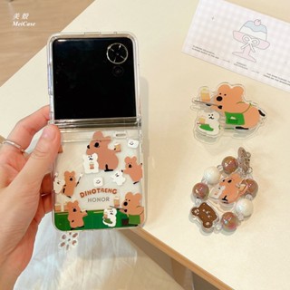 考拉 奶茶柿子熊 硬殼 適用摩托羅拉 Moto razr 50 Ultra 手機殼 razr50 保護殼 折疊屏手機殼