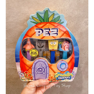 現貨在臺 美國🇺🇸 海綿寶寶 25週年紀念 鳳梨屋 PEZ 鐵盒 海綿寶寶 小蝸 派大星 貝思 糖果盒 貝思糖 禮盒