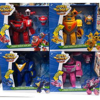 台中星玩具 SUPER WINGS 杰特 / 傑洛米/蒂蒂/高登變形機器人賽車組 全新現貨